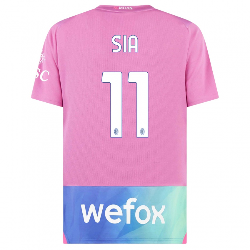 Niño Camiseta Diego Sia #11 Rosado Morado Equipación Tercera 2023/24 La Camisa Chile