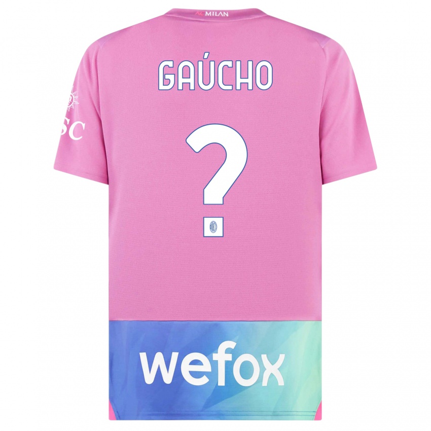 Niño Camiseta Estevan Gaúcho #0 Rosado Morado Equipación Tercera 2023/24 La Camisa Chile