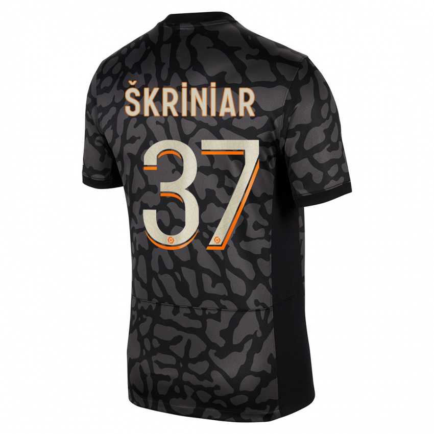 Niño Camiseta Milan Skriniar #37 Negro Equipación Tercera 2023/24 La Camisa Chile