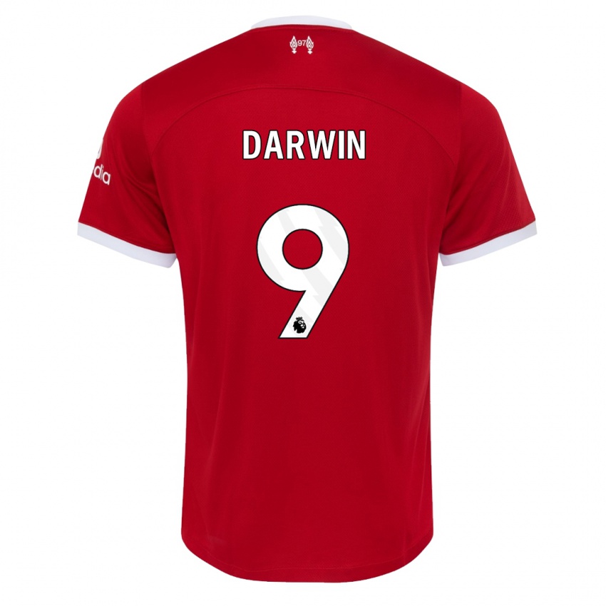 Hombre Camiseta Darwin Nunez #9 Rojo 1ª Equipación 2023/24 La Camisa Chile