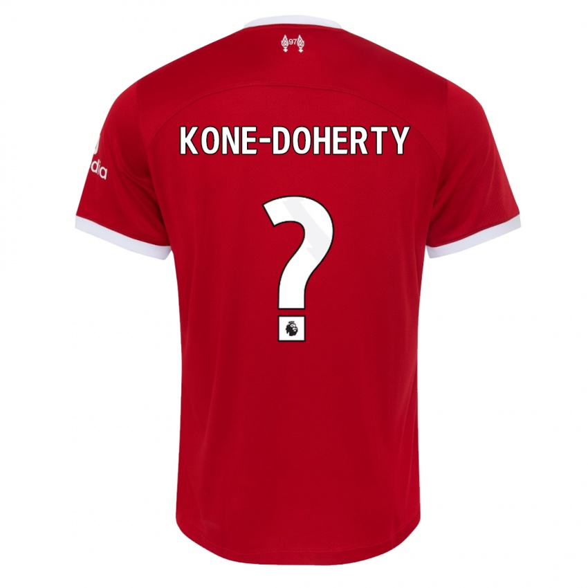 Hombre Camiseta Trent Kone-Doherty #0 Rojo 1ª Equipación 2023/24 La Camisa Chile