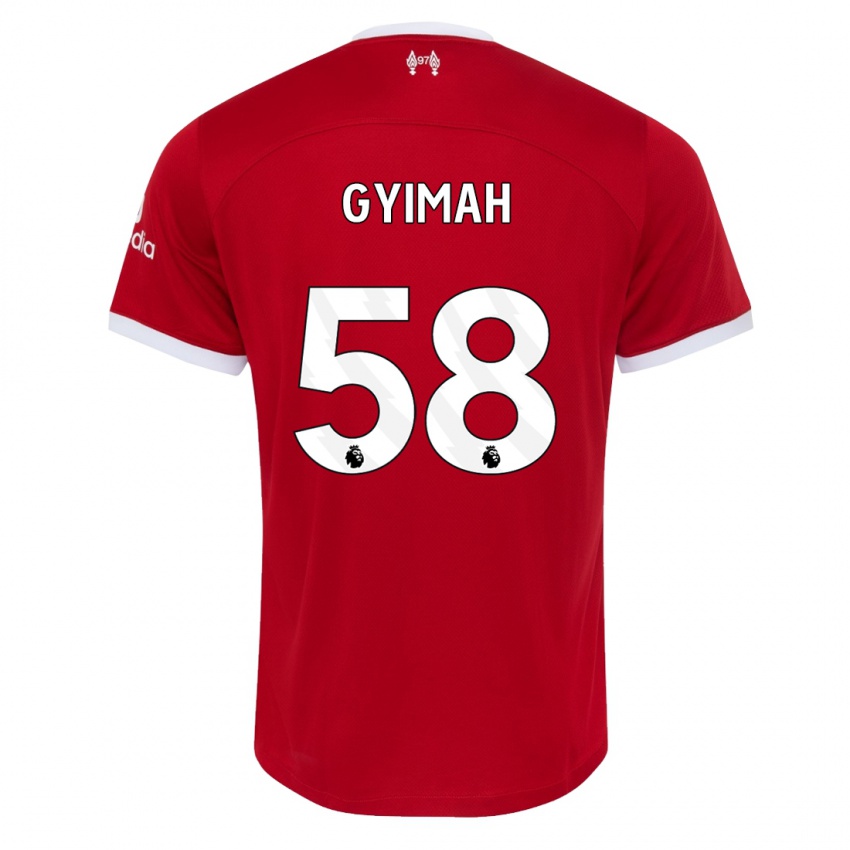 Hombre Camiseta Francis Gyimah #58 Rojo 1ª Equipación 2023/24 La Camisa Chile