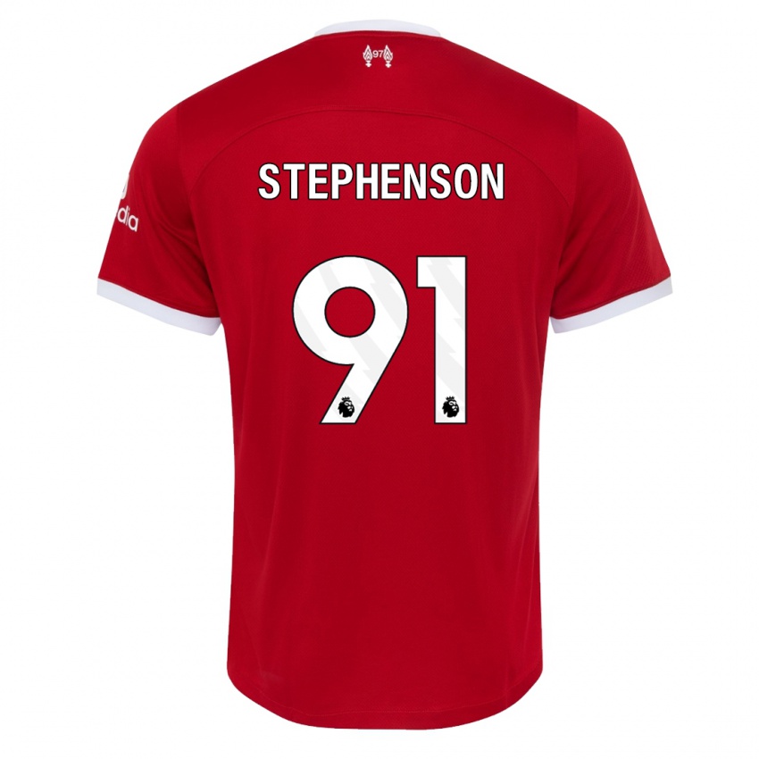 Hombre Camiseta Luca Stephenson #91 Rojo 1ª Equipación 2023/24 La Camisa Chile