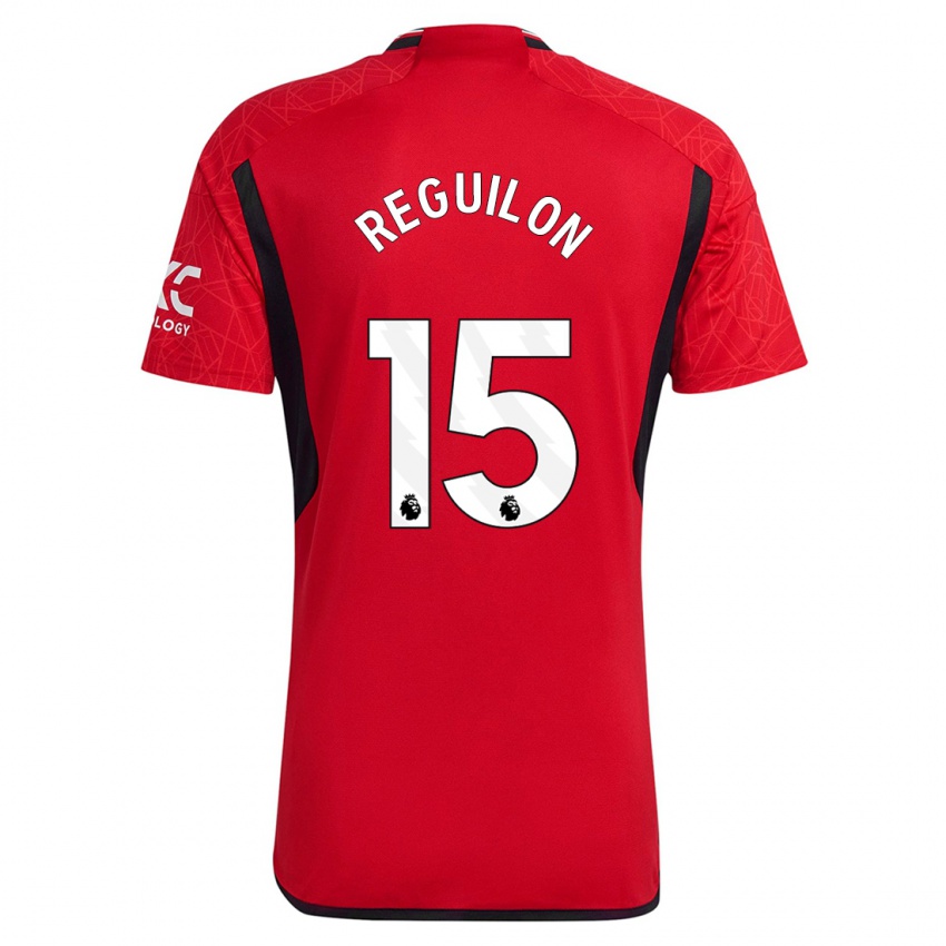 Hombre Camiseta Sergio Reguilon #15 Rojo 1ª Equipación 2023/24 La Camisa Chile