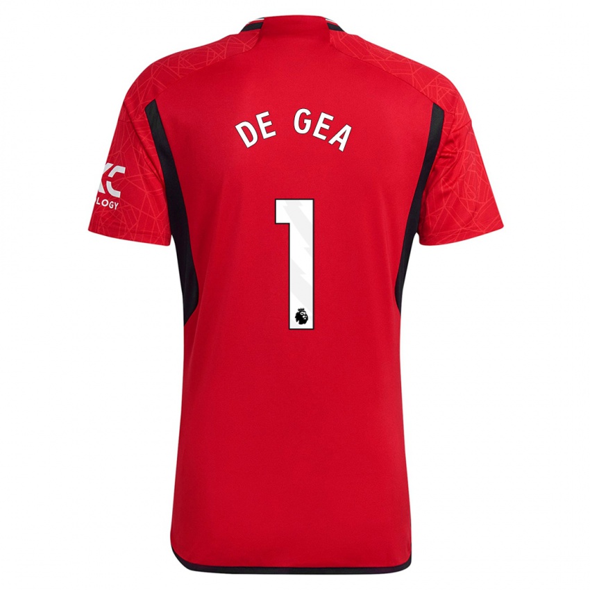 Hombre Camiseta David De Gea #1 Rojo 1ª Equipación 2023/24 La Camisa Chile