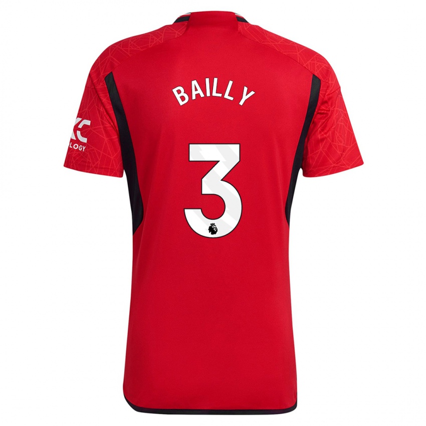 Hombre Camiseta Eric Bailly #3 Rojo 1ª Equipación 2023/24 La Camisa Chile