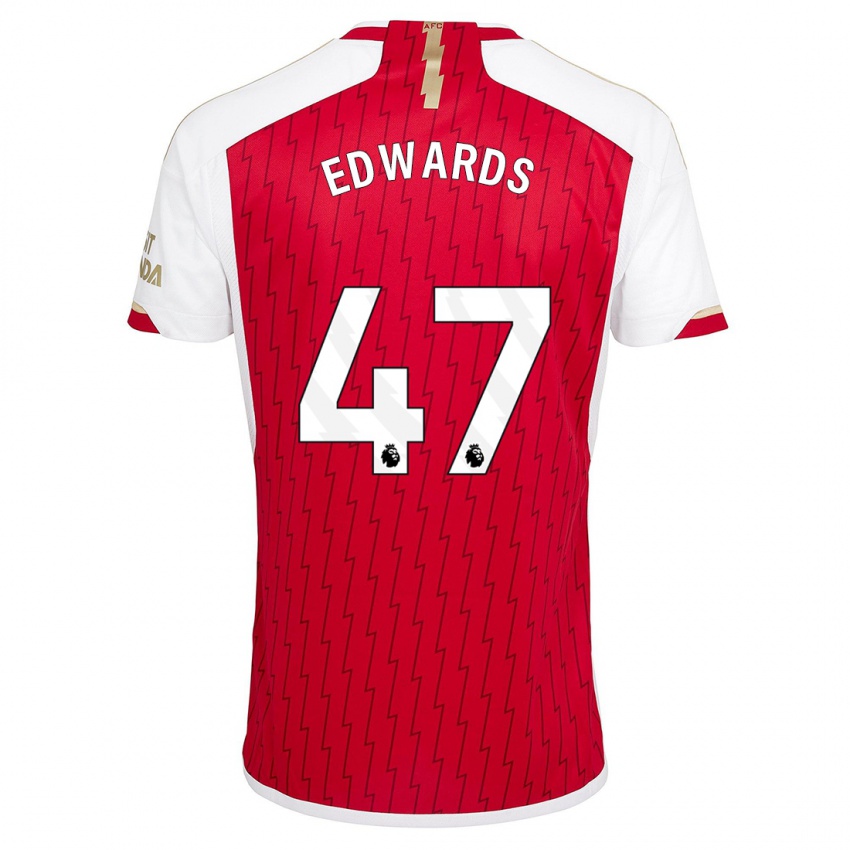 Hombre Camiseta Khayon Edwards #47 Rojo 1ª Equipación 2023/24 La Camisa Chile