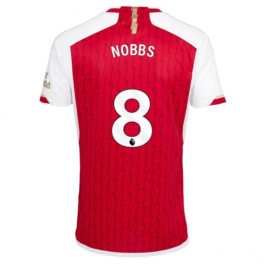 Hombre Camiseta Nobbs #8 Rojo 1ª Equipación 2023/24 La Camisa Chile