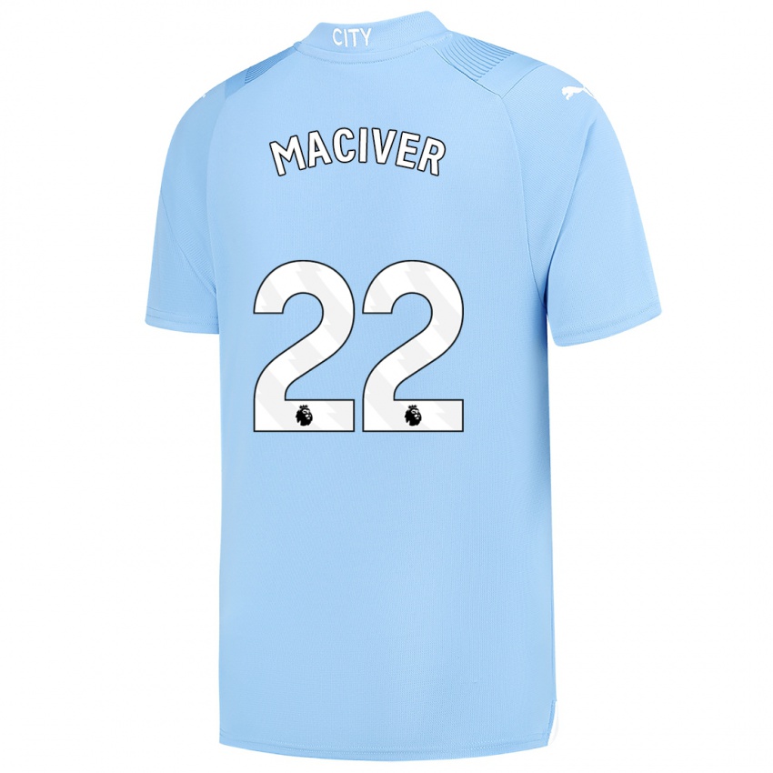 Hombre Camiseta Sandy Maciver #22 Azul Claro 1ª Equipación 2023/24 La Camisa Chile