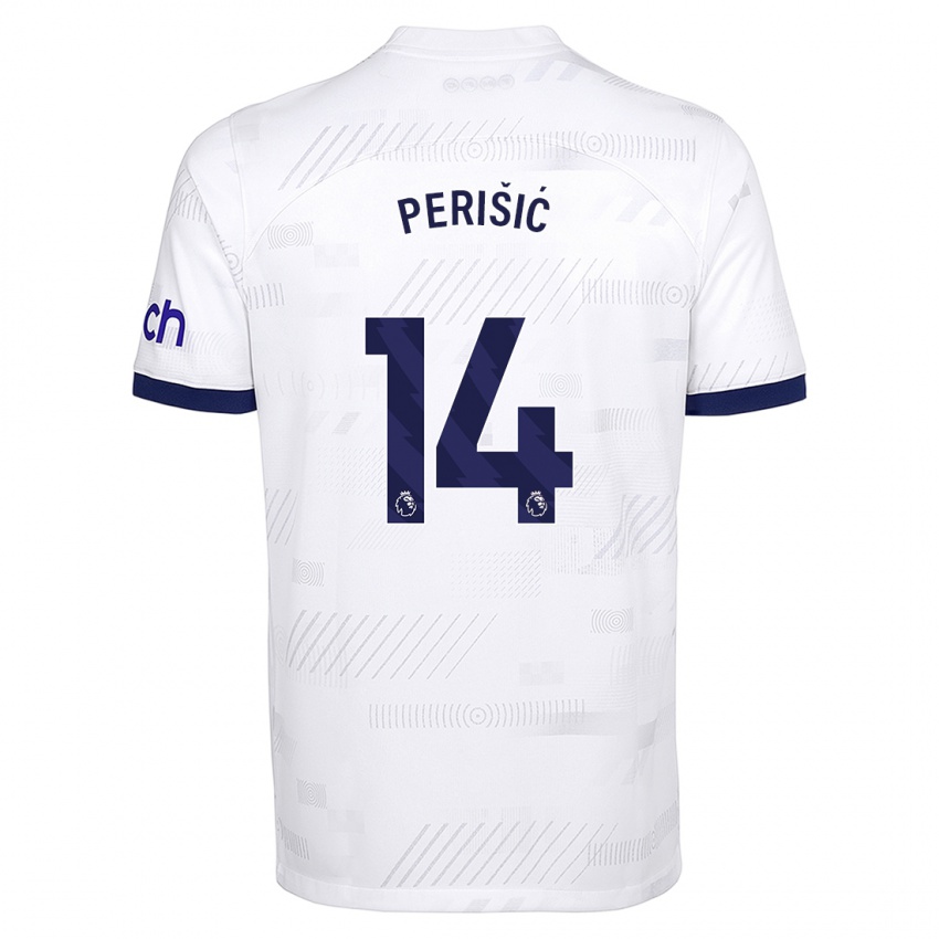 Hombre Camiseta Ivan Perisic #14 Blanco 1ª Equipación 2023/24 La Camisa Chile