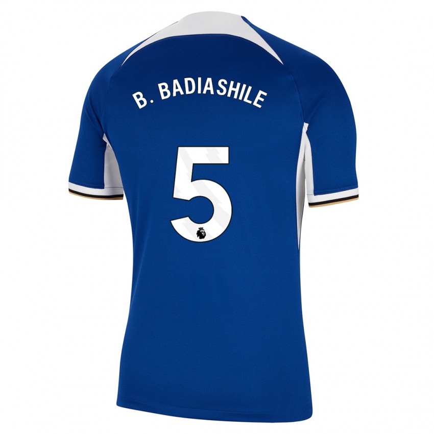 Hombre Camiseta Benoît Badiashile #5 Azul 1ª Equipación 2023/24 La Camisa Chile