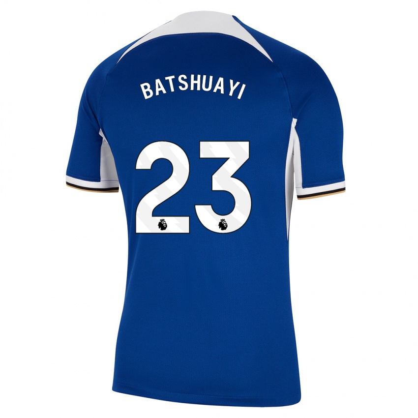 Hombre Camiseta Michy Batshuayi #23 Azul 1ª Equipación 2023/24 La Camisa Chile