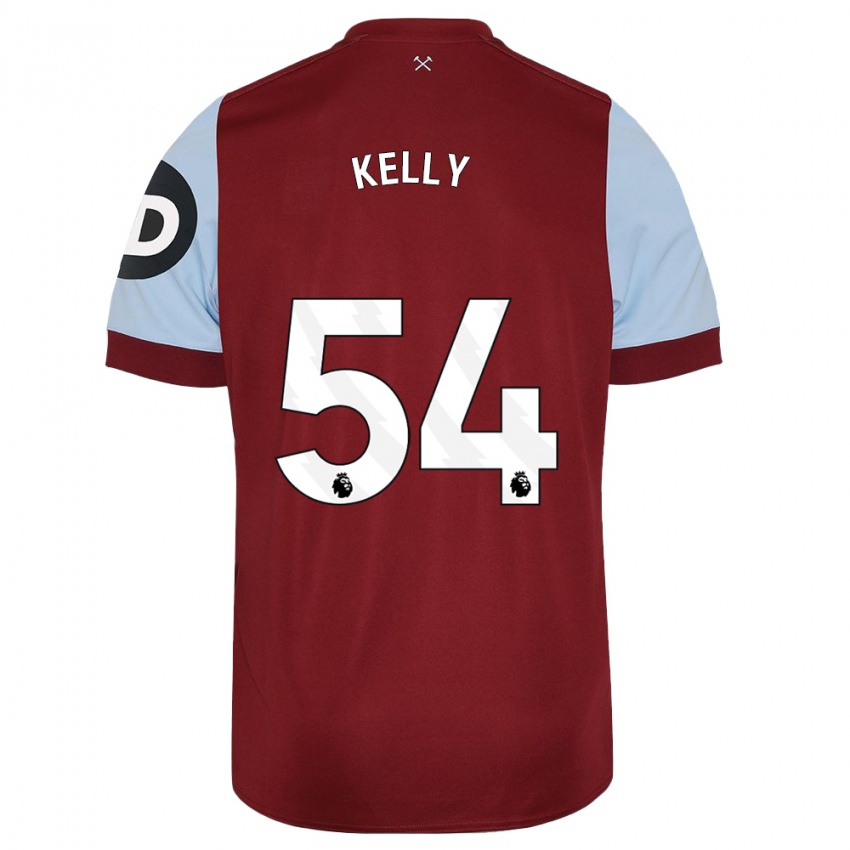 Hombre Camiseta Patrick Kelly #54 Granate 1ª Equipación 2023/24 La Camisa Chile