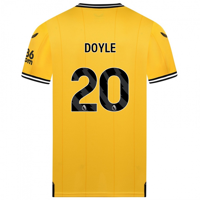 Hombre Camiseta Tommy Doyle #20 Amarillo 1ª Equipación 2023/24 La Camisa Chile