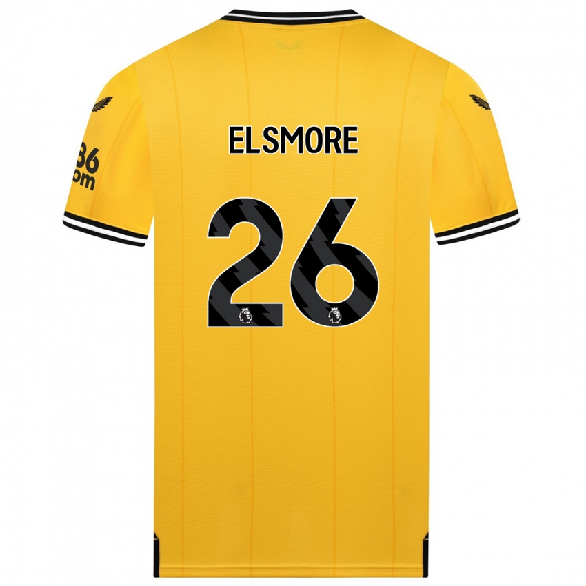 Hombre Camiseta Ria Elsmore #26 Amarillo 1ª Equipación 2023/24 La Camisa Chile