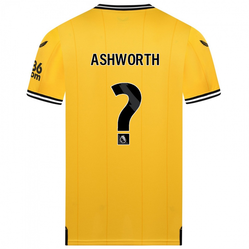 Hombre Camiseta Finn Ashworth #0 Amarillo 1ª Equipación 2023/24 La Camisa Chile