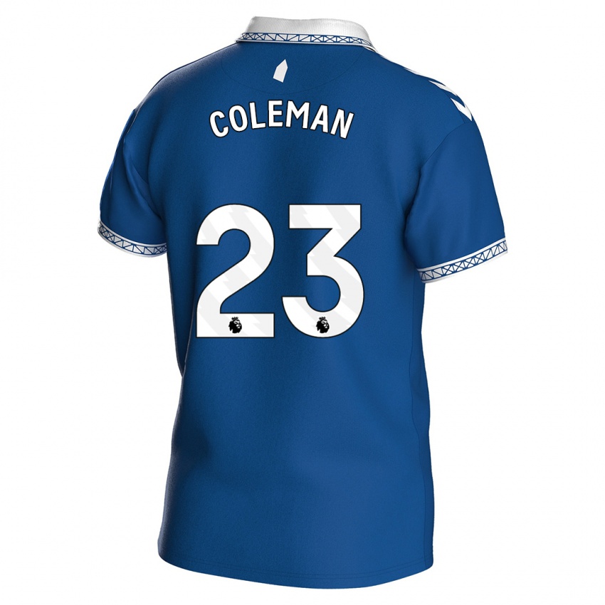 Hombre Camiseta Seamus Coleman #23 Azul Real 1ª Equipación 2023/24 La Camisa Chile