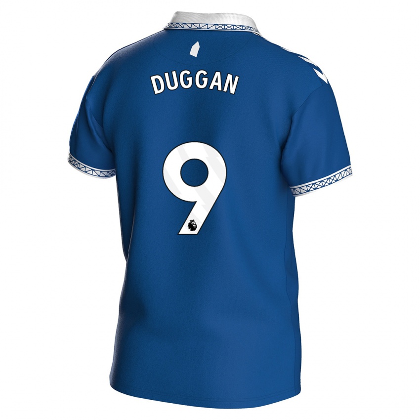 Hombre Camiseta Toni Duggan #9 Azul Real 1ª Equipación 2023/24 La Camisa Chile