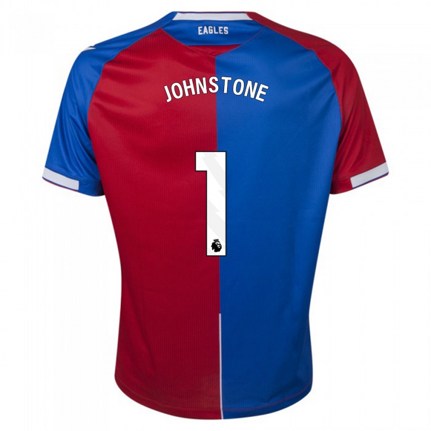 Hombre Camiseta Sam Johnstone #1 Rojo Azul 1ª Equipación 2023/24 La Camisa Chile