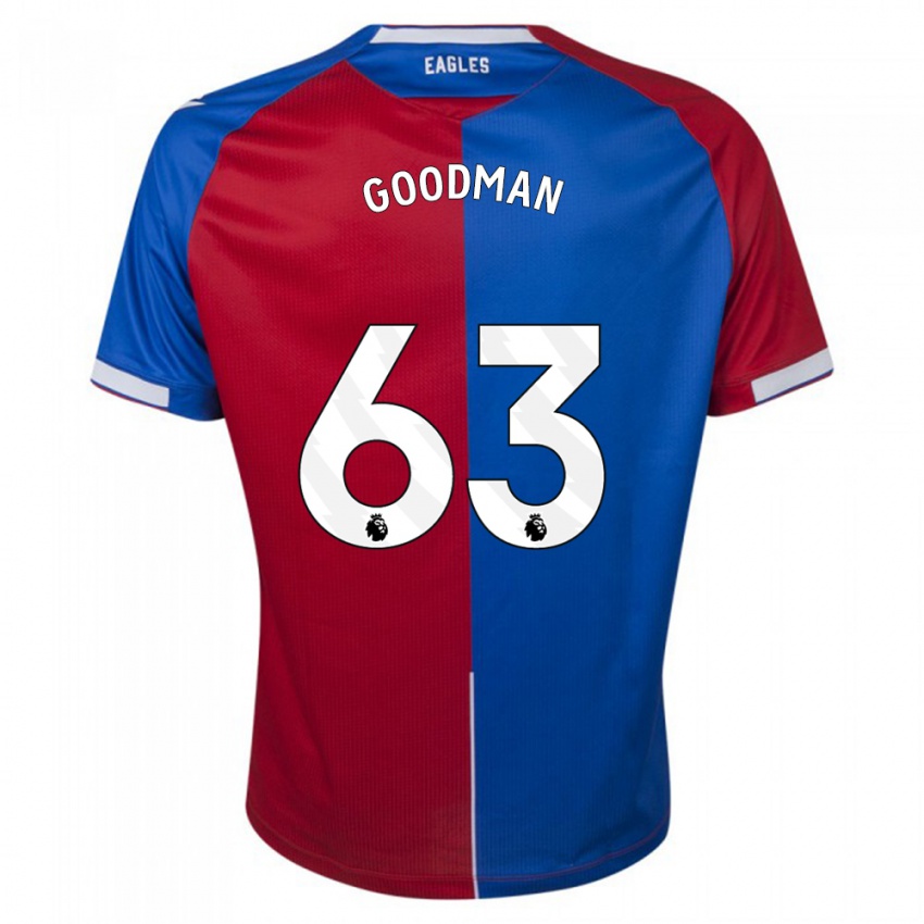 Hombre Camiseta Owen Goodman #63 Rojo Azul 1ª Equipación 2023/24 La Camisa Chile