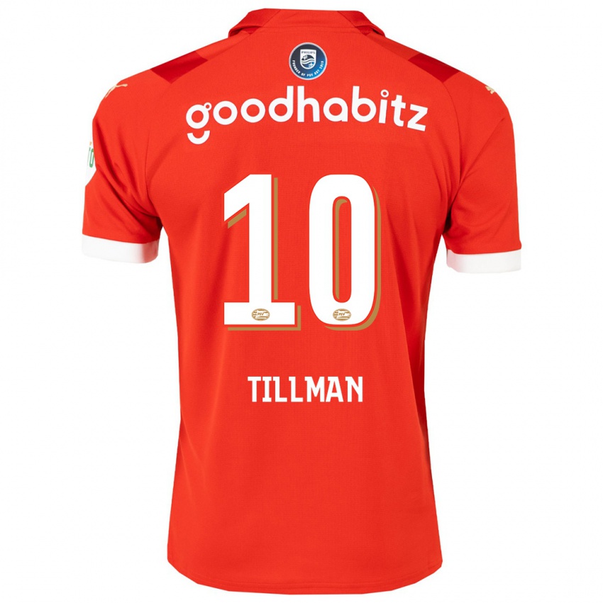 Hombre Camiseta Malik Tillman #10 Rojo 1ª Equipación 2023/24 La Camisa Chile