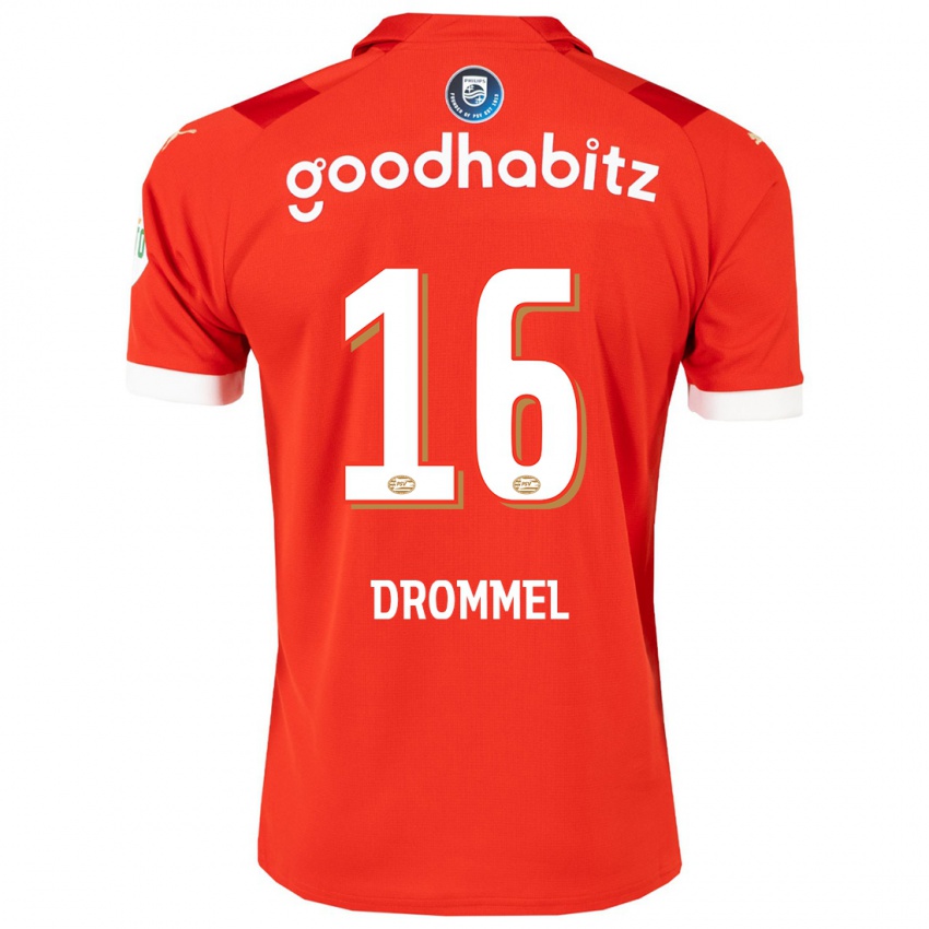 Hombre Camiseta Joel Drommel #16 Rojo 1ª Equipación 2023/24 La Camisa Chile