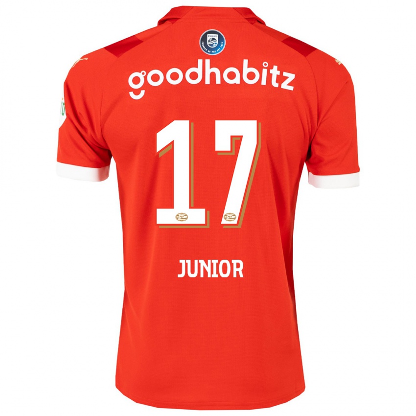 Hombre Camiseta Mauro Junior #17 Rojo 1ª Equipación 2023/24 La Camisa Chile