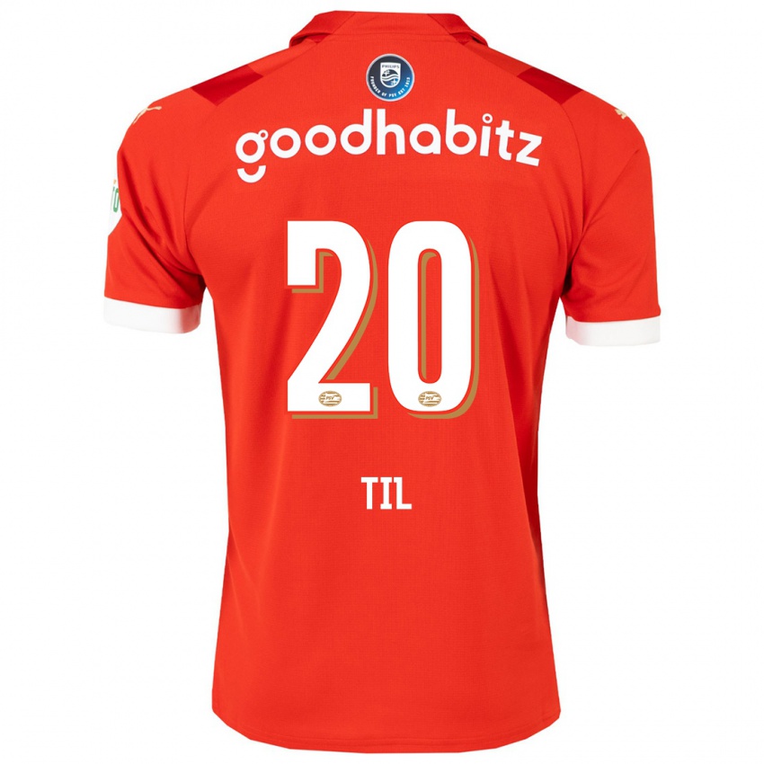 Hombre Camiseta Guus Til #20 Rojo 1ª Equipación 2023/24 La Camisa Chile