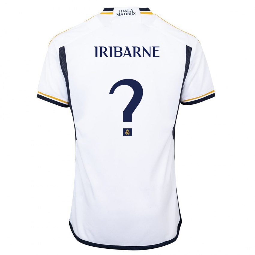 Hombre Camiseta Bruno Iribarne #0 Blanco 1ª Equipación 2023/24 La Camisa Chile