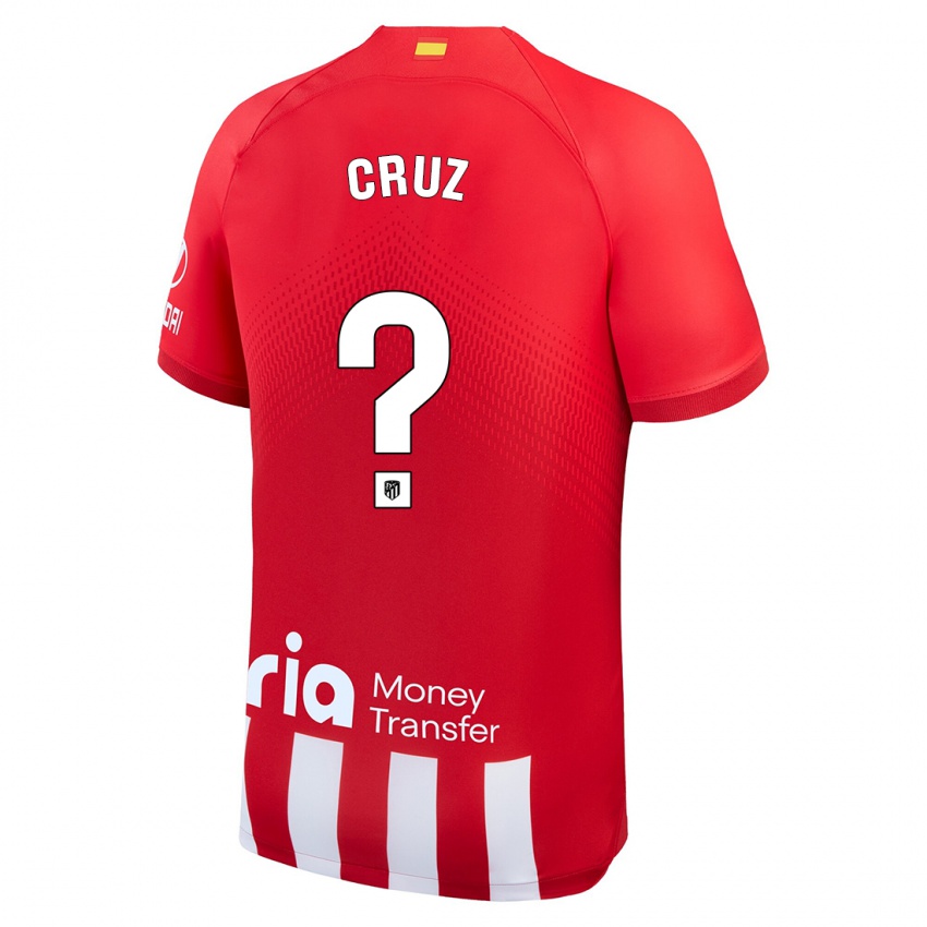 Hombre Camiseta Alberto Cruz #0 Rojo Blanco 1ª Equipación 2023/24 La Camisa Chile