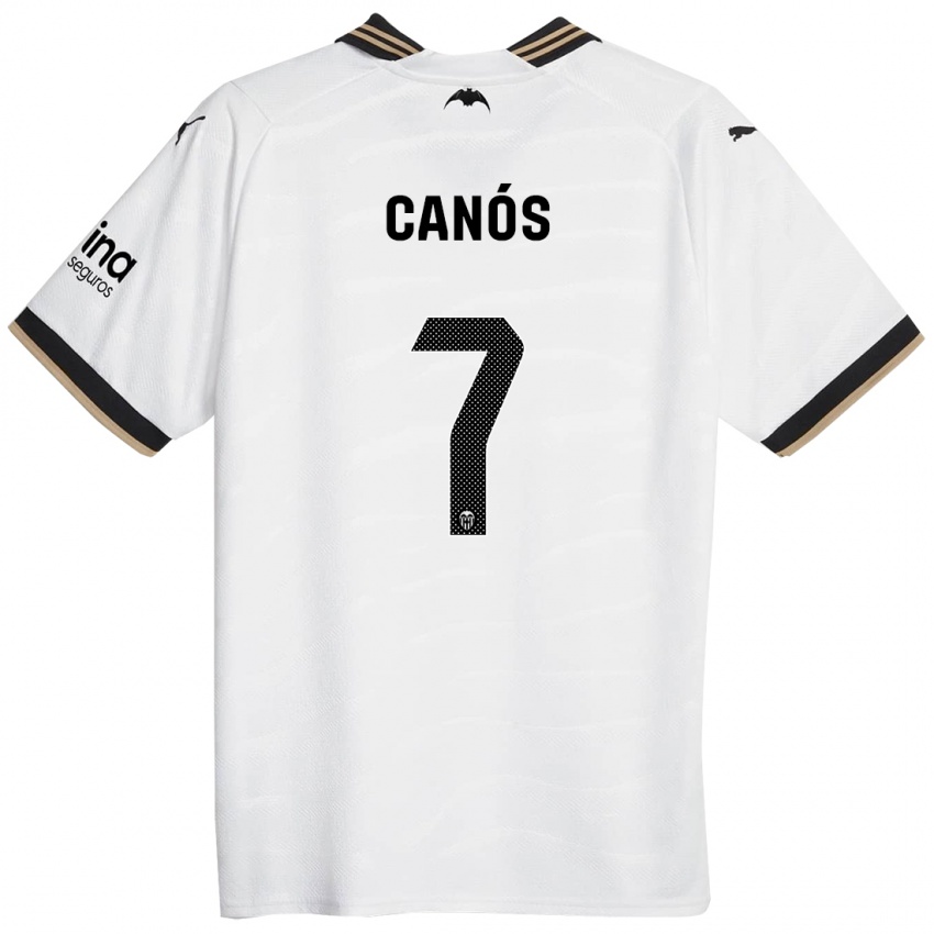 Hombre Camiseta Sergi Canós #7 Blanco 1ª Equipación 2023/24 La Camisa Chile