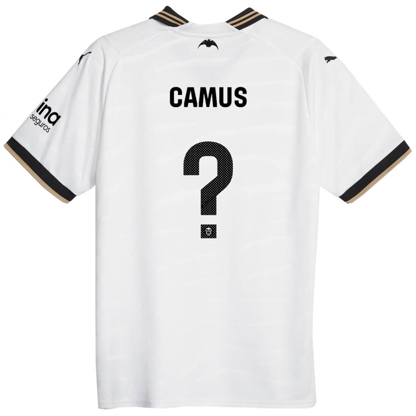 Hombre Camiseta Marco Camus #0 Blanco 1ª Equipación 2023/24 La Camisa Chile