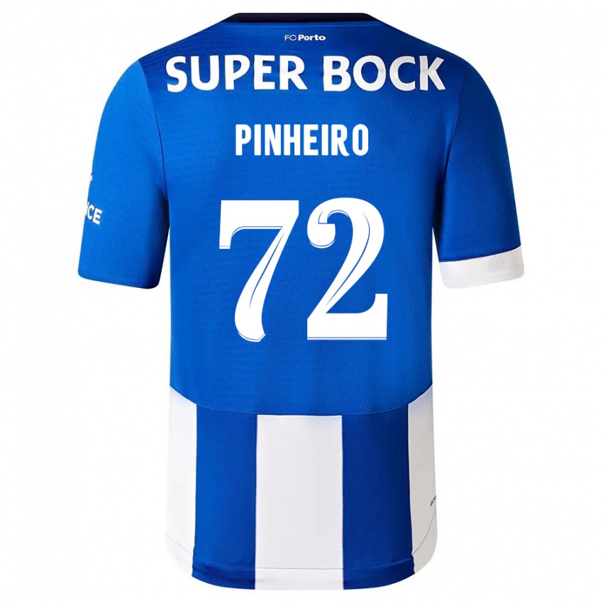 Hombre Camiseta Rodrigo Pinheiro #72 Azul Blanco 1ª Equipación 2023/24 La Camisa Chile
