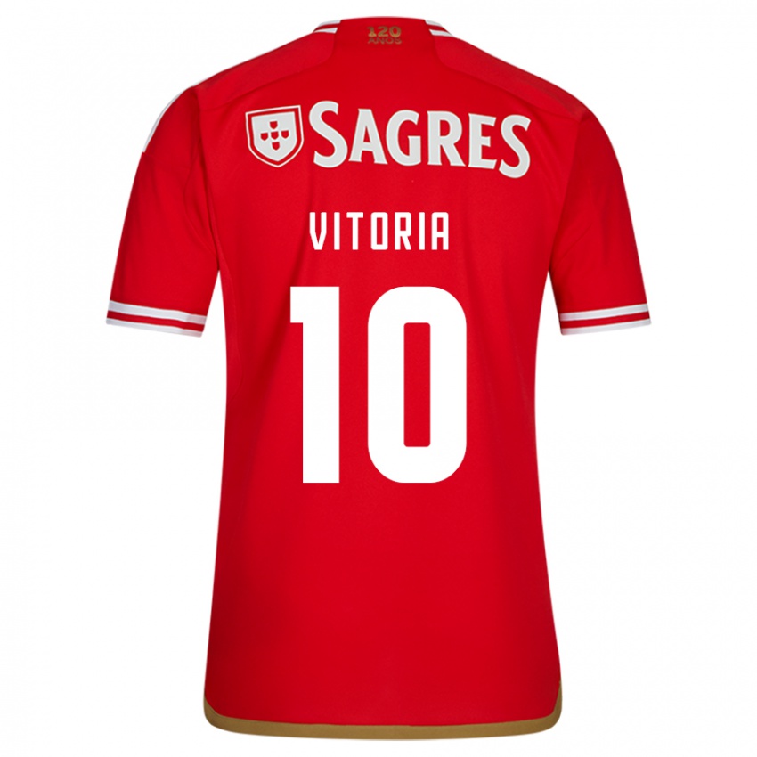 Hombre Camiseta Ana Vitoria #10 Rojo 1ª Equipación 2023/24 La Camisa Chile
