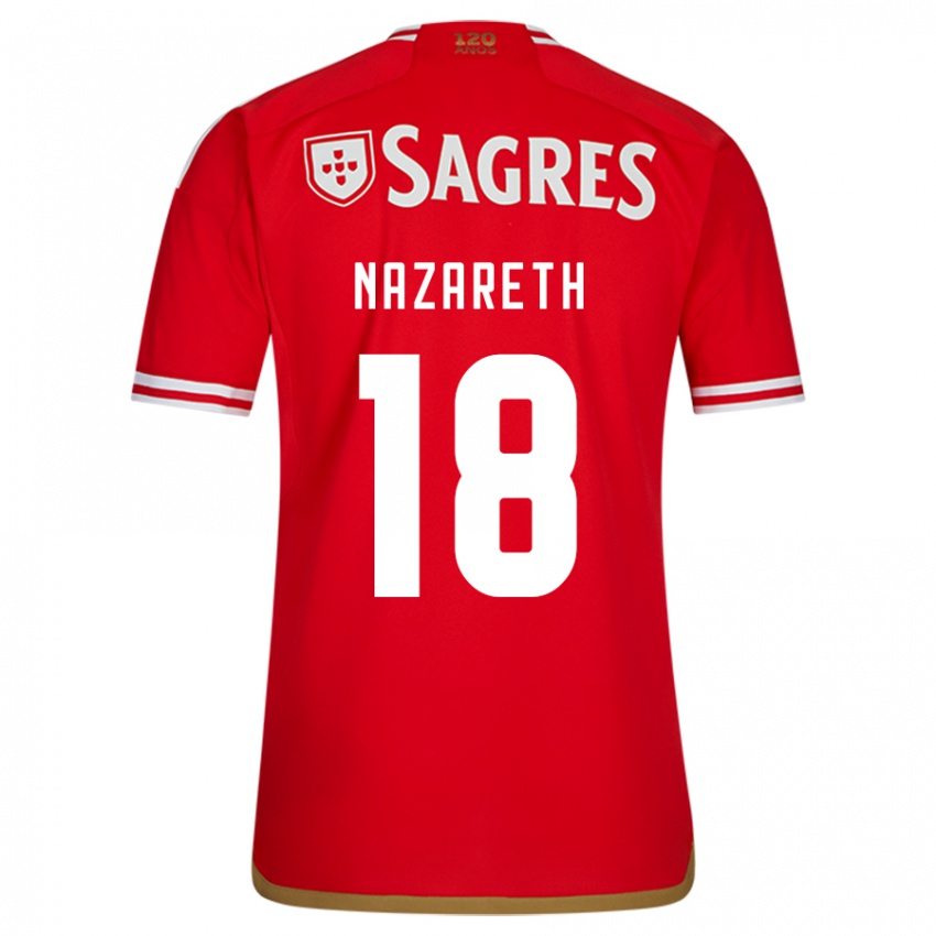 Hombre Camiseta Kika Nazareth #18 Rojo 1ª Equipación 2023/24 La Camisa Chile
