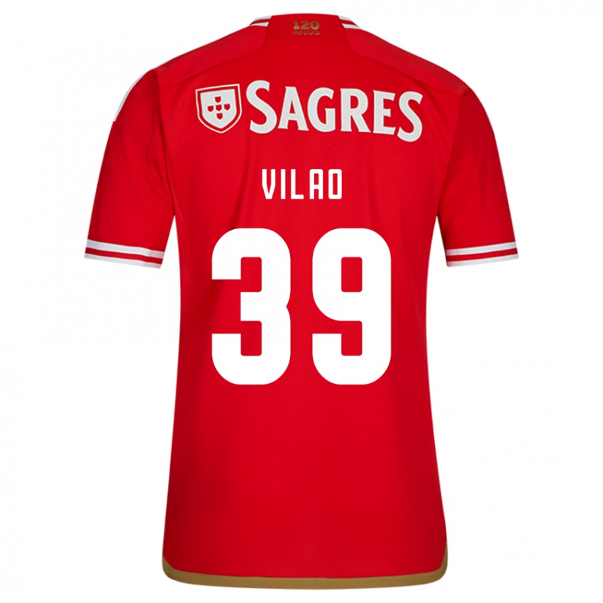 Hombre Camiseta Carolina Vilao #39 Rojo 1ª Equipación 2023/24 La Camisa Chile