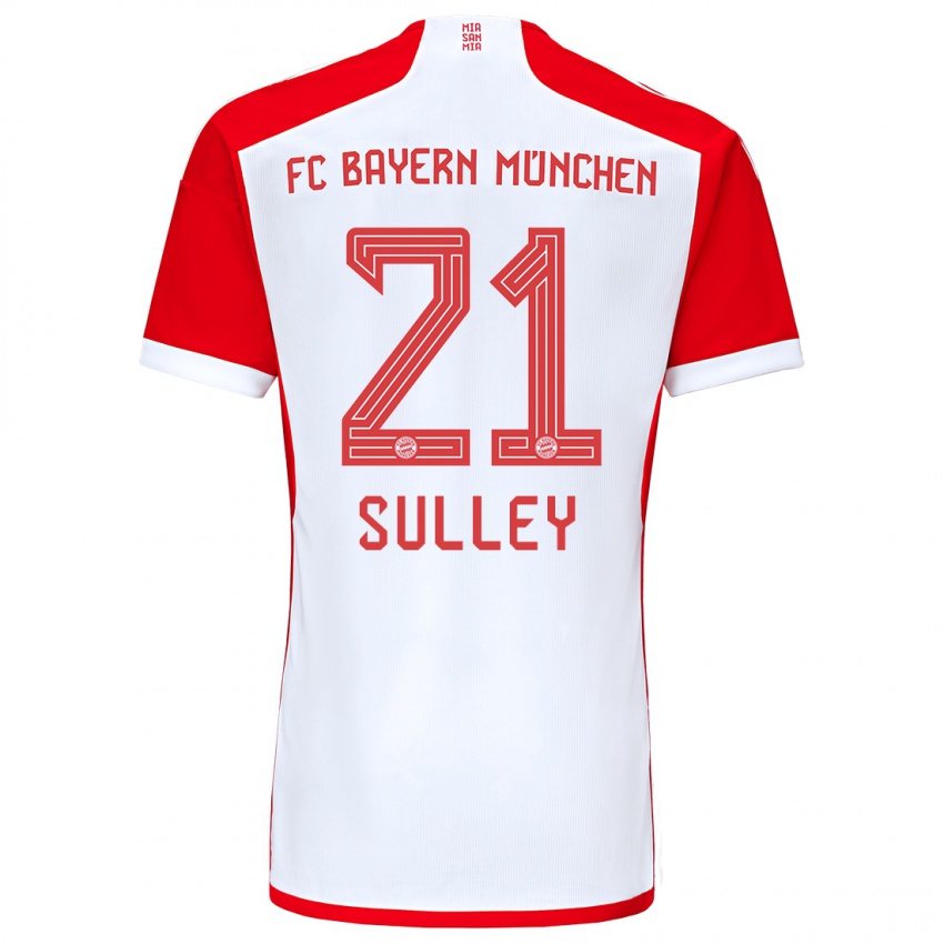 Hombre Camiseta Williams Baffour Sulley #21 Rojo Blanco 1ª Equipación 2023/24 La Camisa Chile