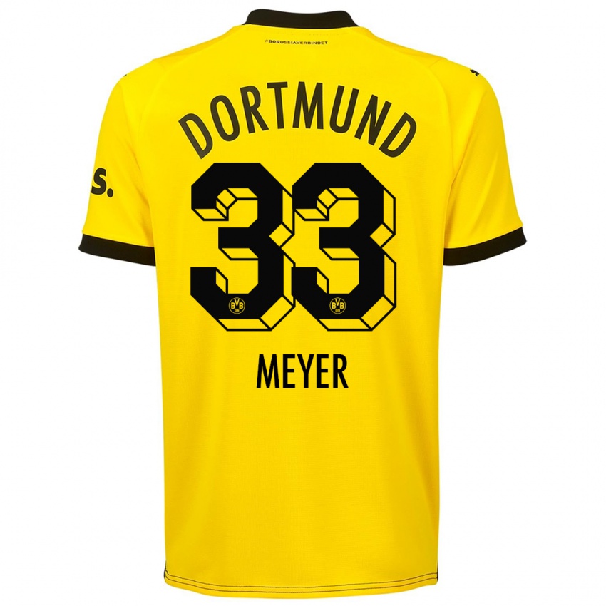 Hombre Camiseta Alexander Meyer #33 Amarillo 1ª Equipación 2023/24 La Camisa Chile