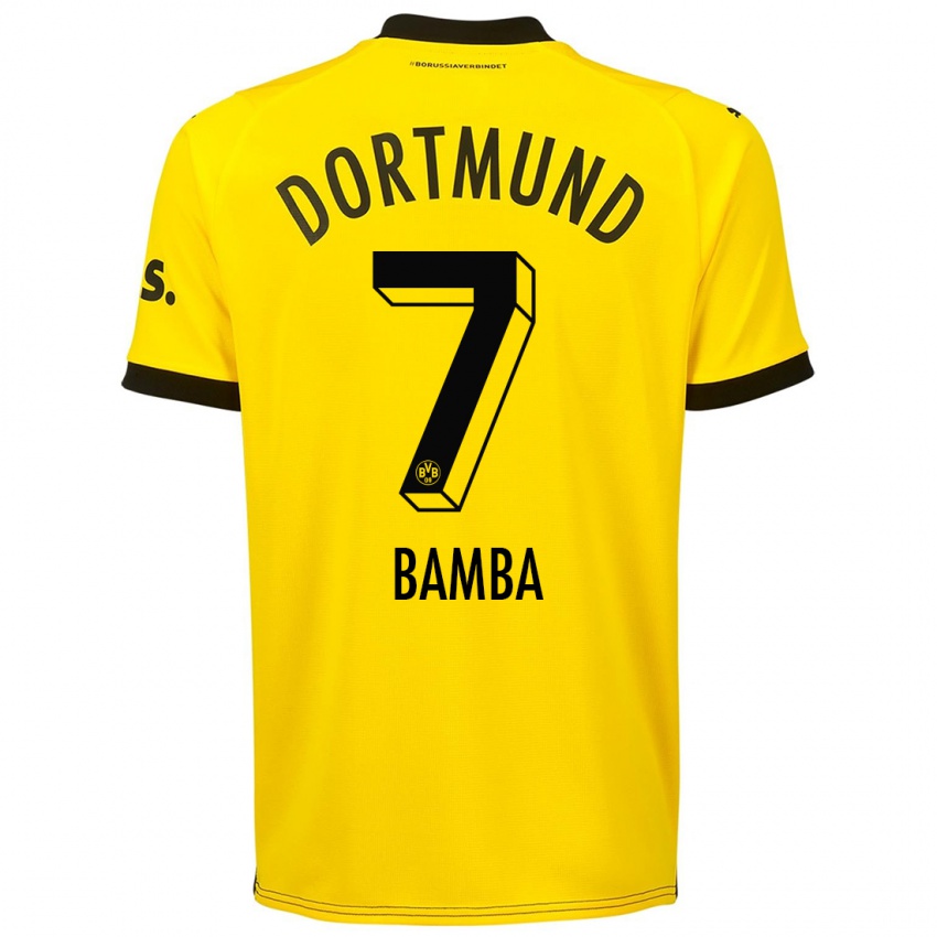 Hombre Camiseta Samuel Bamba #7 Amarillo 1ª Equipación 2023/24 La Camisa Chile