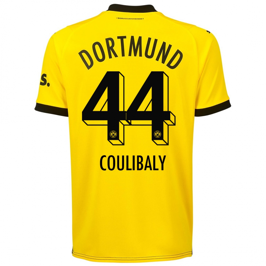 Hombre Camiseta Soumaila Coulibaly #44 Amarillo 1ª Equipación 2023/24 La Camisa Chile