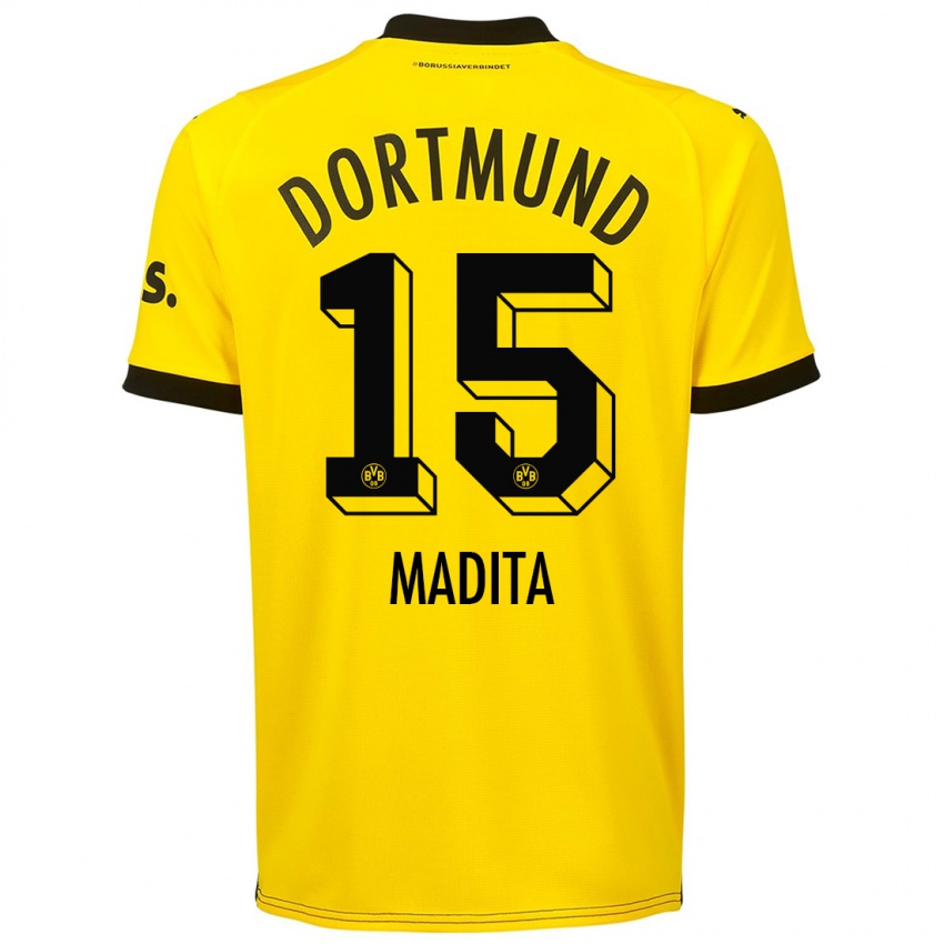 Hombre Camiseta Kohorst Madita #15 Amarillo 1ª Equipación 2023/24 La Camisa Chile