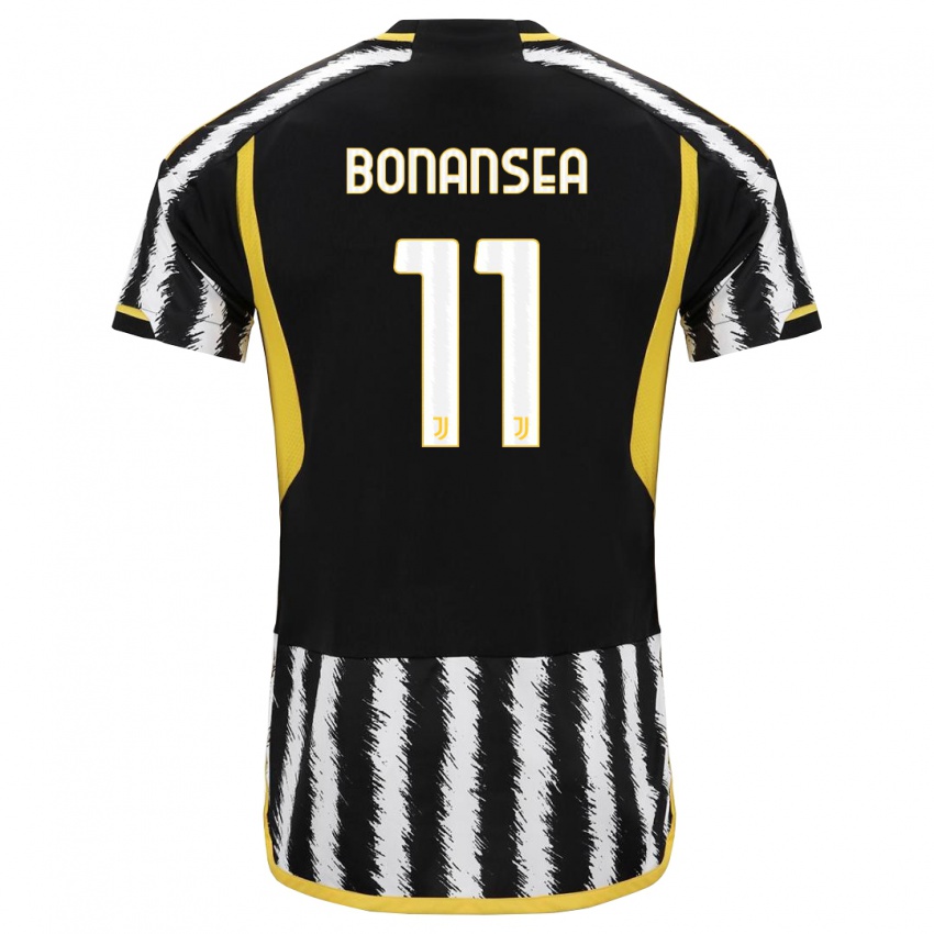 Hombre Camiseta Barbara Bonansea #11 Blanco Negro 1ª Equipación 2023/24 La Camisa Chile
