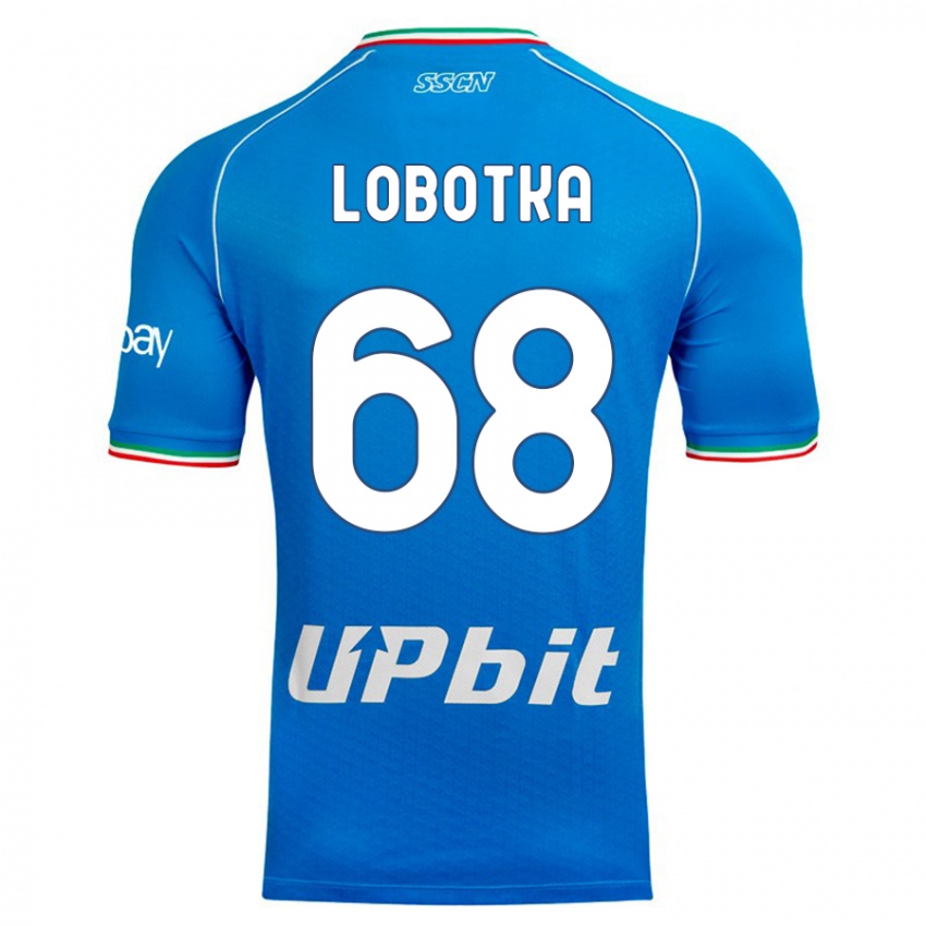 Hombre Camiseta Stanislav Lobotka #68 Cielo Azul 1ª Equipación 2023/24 La Camisa Chile
