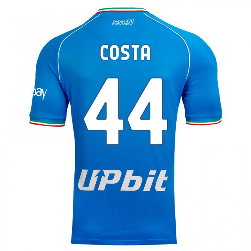 Hombre Camiseta Filippo Costa #44 Cielo Azul 1ª Equipación 2023/24 La Camisa Chile