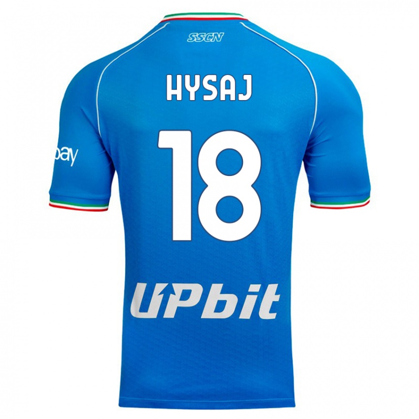 Hombre Camiseta Daniel Hysaj #18 Cielo Azul 1ª Equipación 2023/24 La Camisa Chile