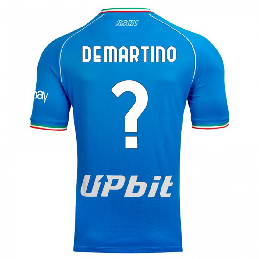 Hombre Camiseta Enrico Pio De Martino #0 Cielo Azul 1ª Equipación 2023/24 La Camisa Chile