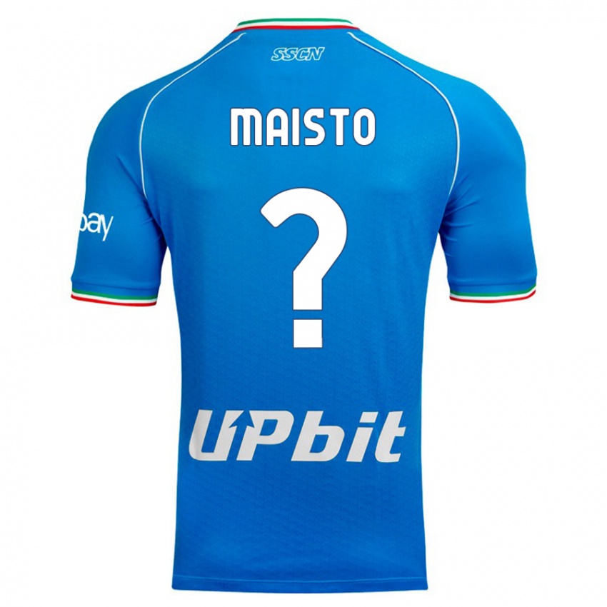 Hombre Camiseta Antonio Maisto #0 Cielo Azul 1ª Equipación 2023/24 La Camisa Chile