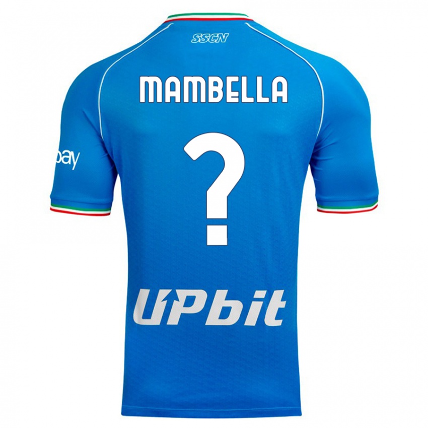 Hombre Camiseta Andrea Mambella #0 Cielo Azul 1ª Equipación 2023/24 La Camisa Chile