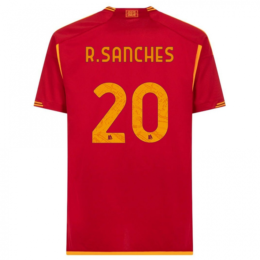 Hombre Camiseta Renato Sanches #20 Rojo 1ª Equipación 2023/24 La Camisa Chile