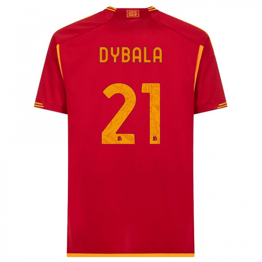 Hombre Camiseta Paulo Dybala #21 Rojo 1ª Equipación 2023/24 La Camisa Chile